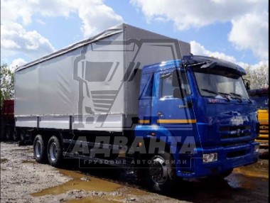 Камаз 43881-044-48 шторно-бортовой фургон на базе 65117 (7.8м)